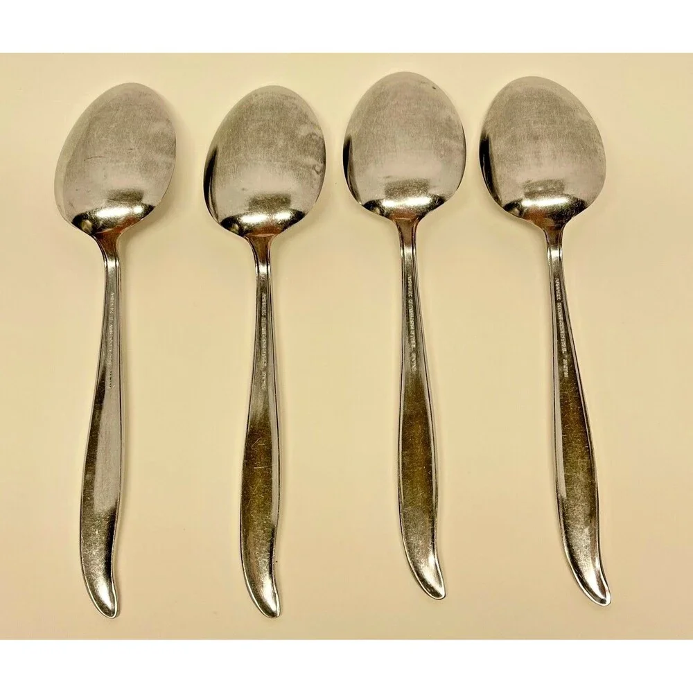 Vintage Armack  AMK9 Stainless Steel Flatware Set of (4)-7